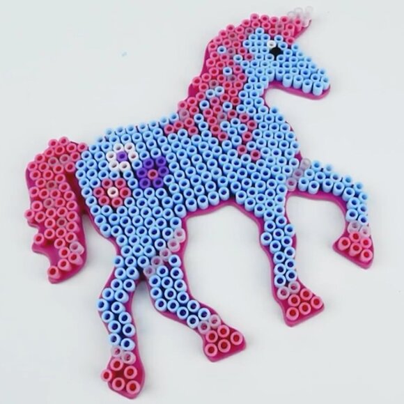 New in Box SES Iron on Beads Set-Unicorn Fantasy Horse 1200 Pcs For Age 5+ - Picture 7 of 16